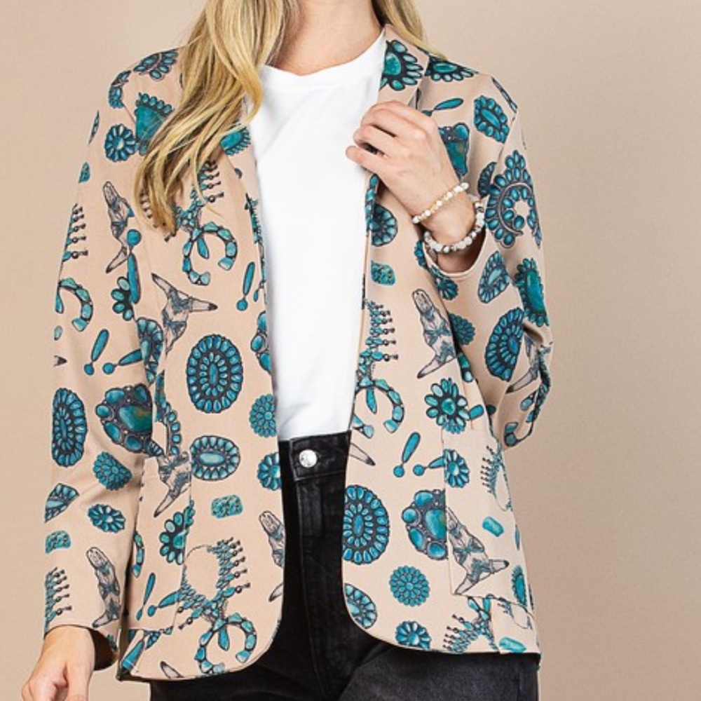 Turquoise Concho Blazer